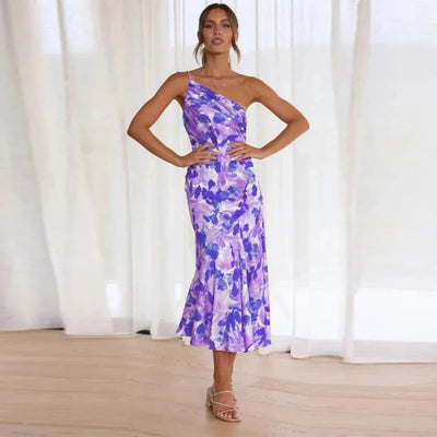 ELIZA | Rochie Asimetrică cu Un Umăr