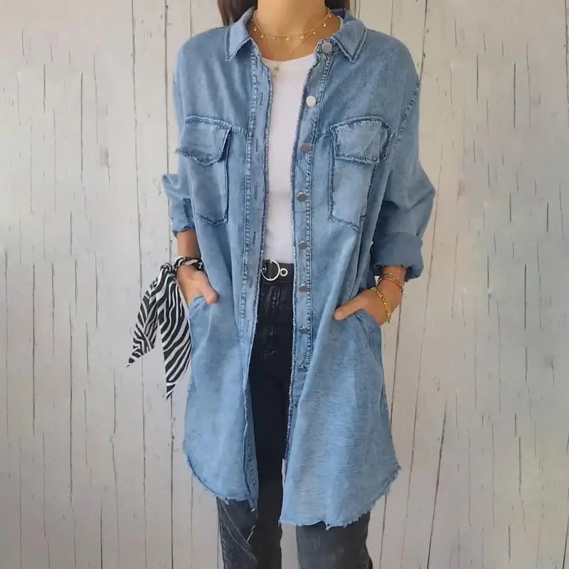 MARIE | Cămașă Casual din Denim