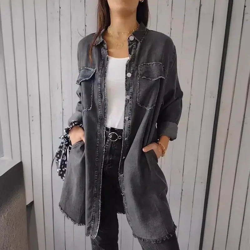 MARIE | Cămașă Casual din Denim