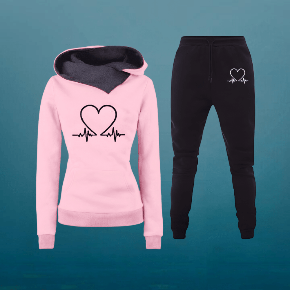 LOVE | Set de trening confortabil și plin de dragoste