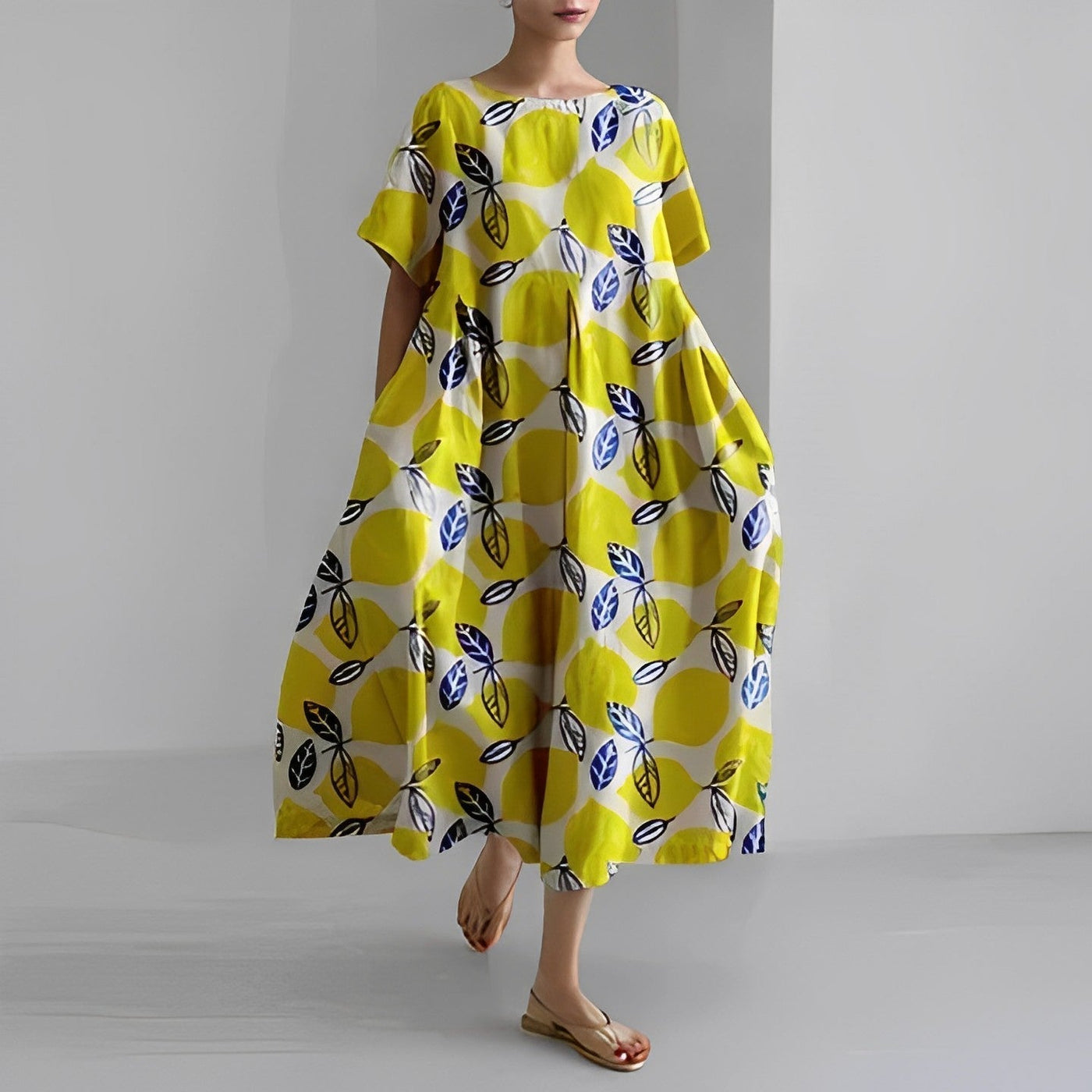 JASMINNA | Rochie din Vâscoză cu Design Floral