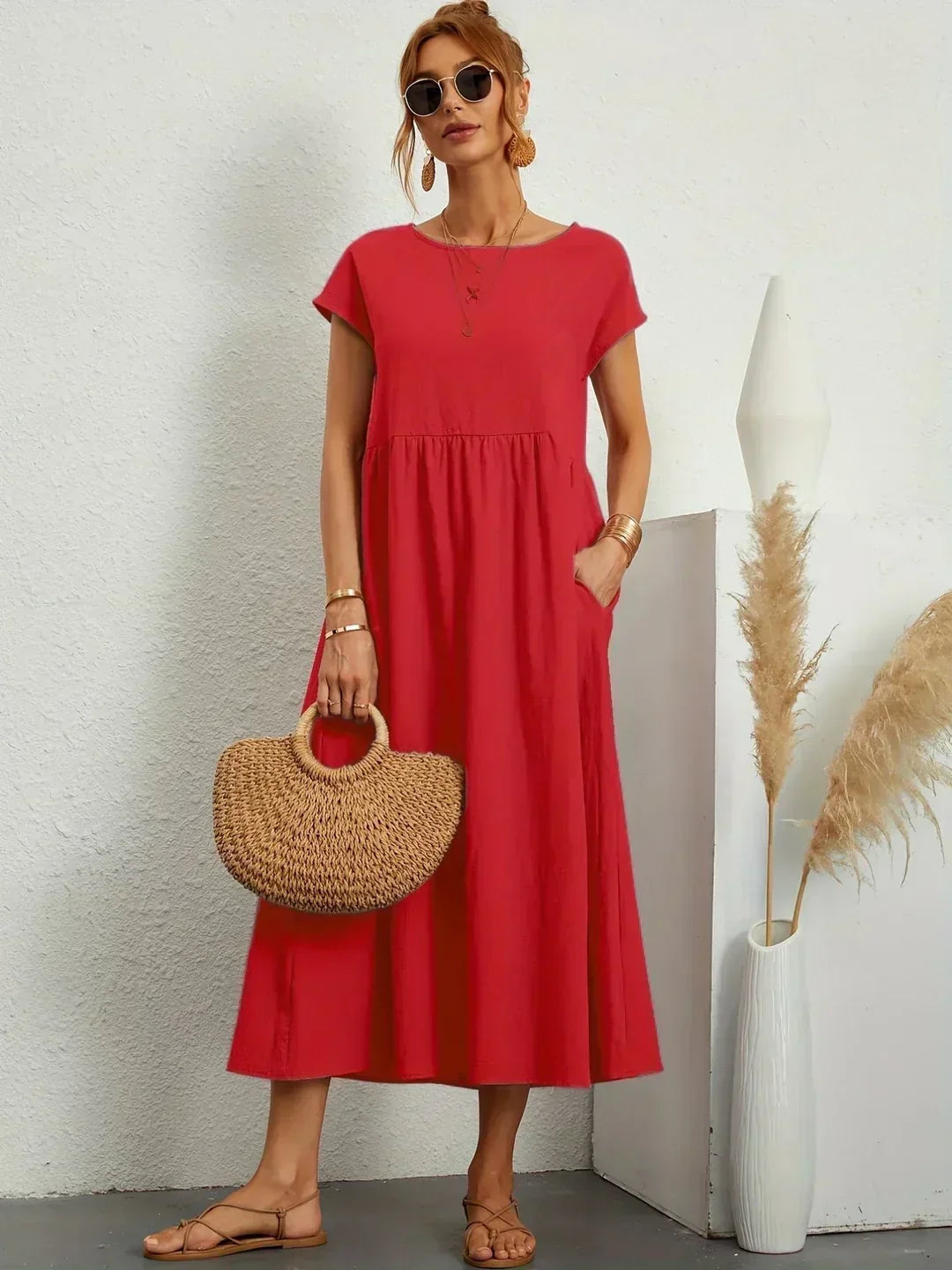 NATALY | Rochie Midi Confortabilă