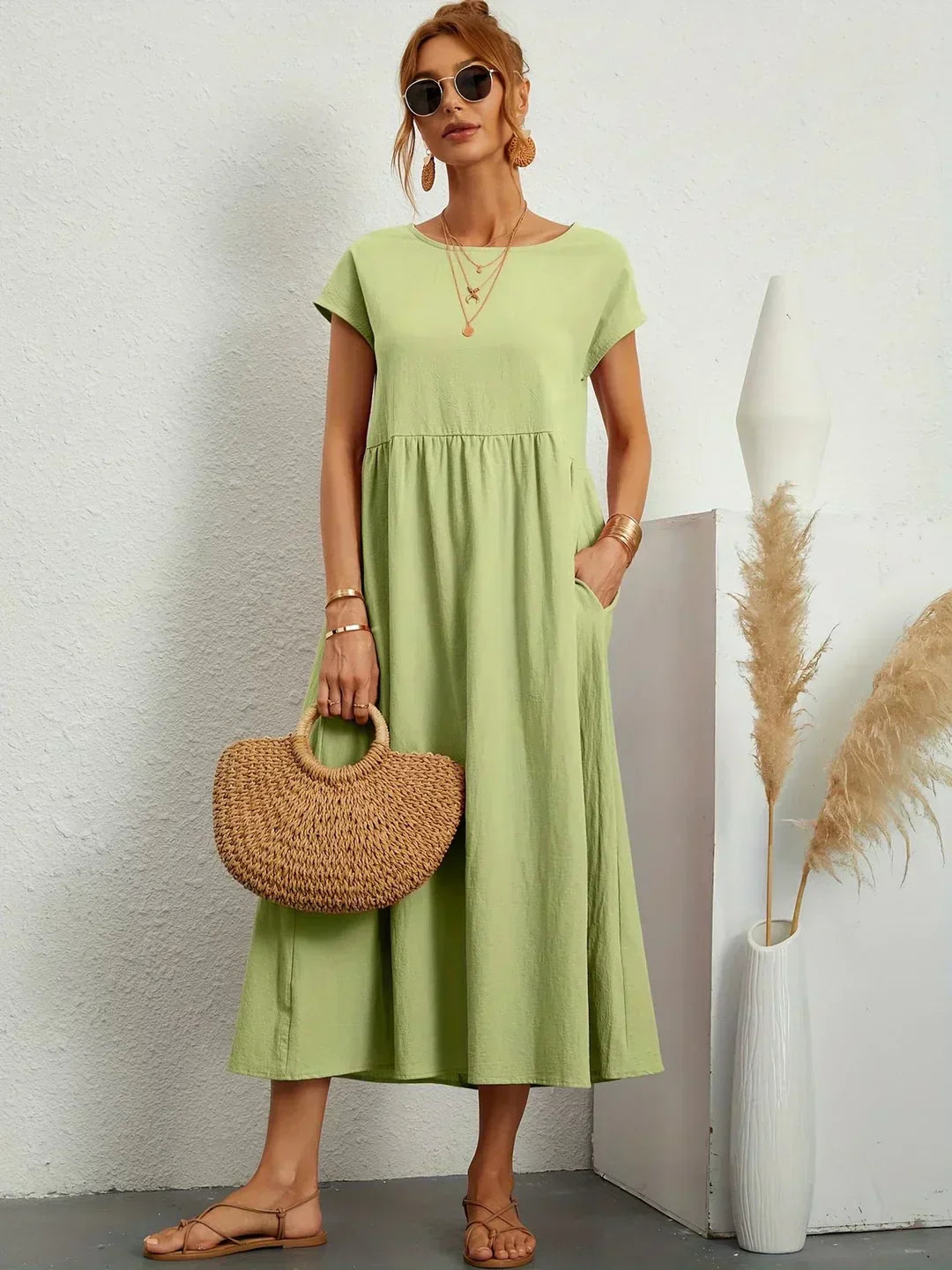 NATALY | Rochie Midi Confortabilă