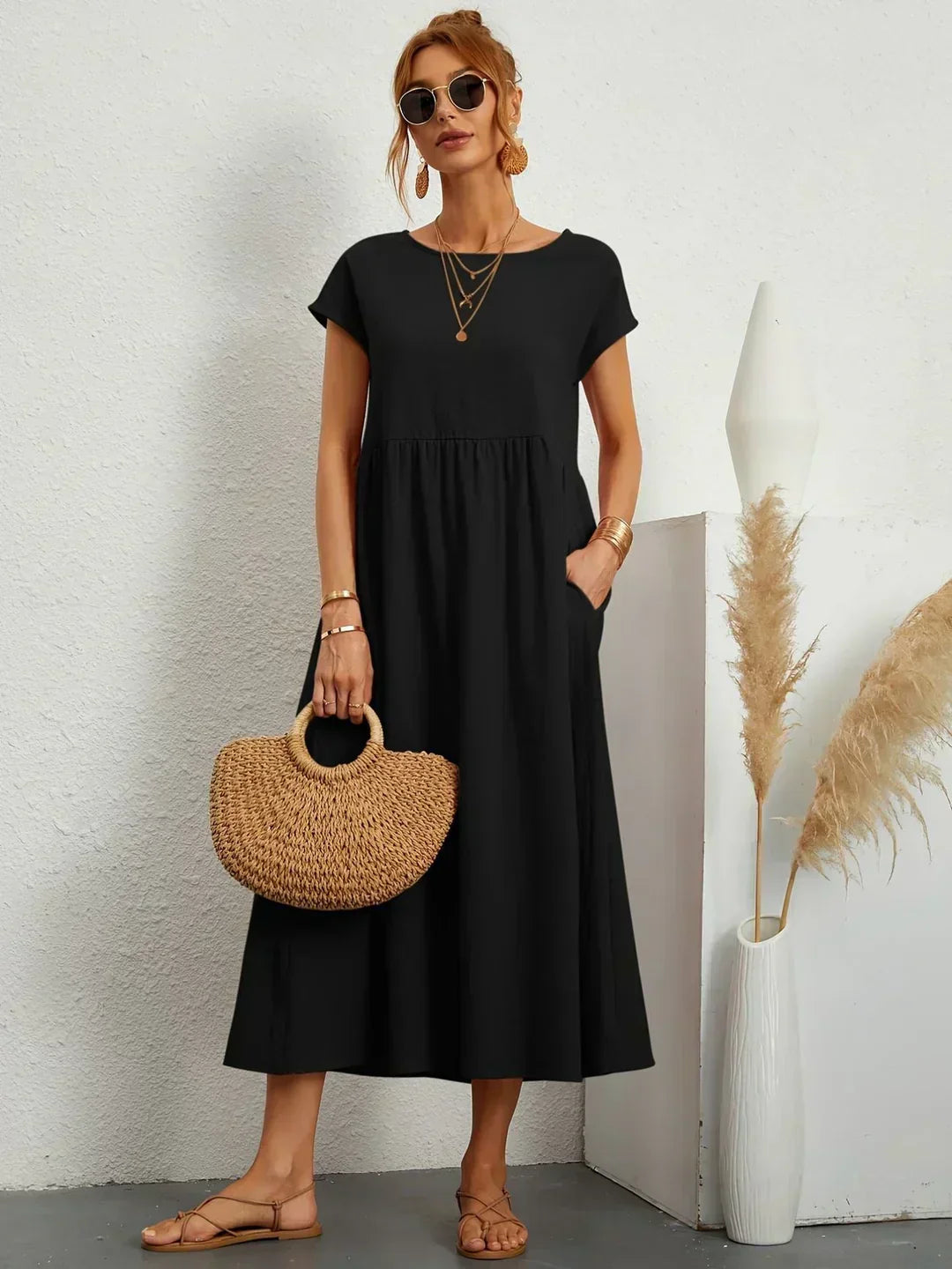 NATALY | Rochie Midi Confortabilă