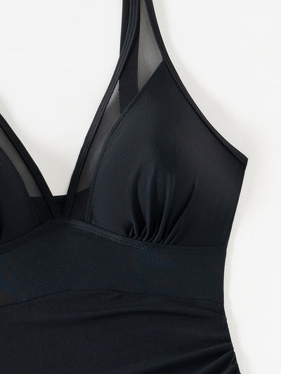 LUBA | Costum de baie din plasă cu efect modelator