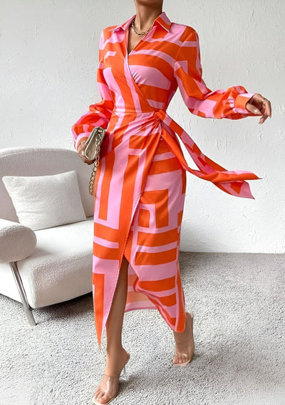 BELÉN | Rochie Elegantă cu Design Închis