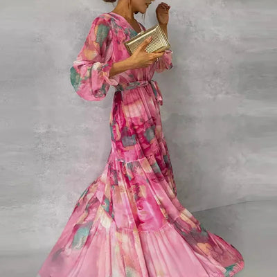 EMILIA | Rochie Elegantă cu Flori