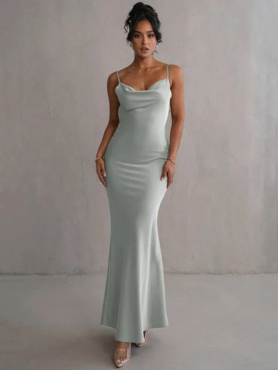 CASSIANE | Rochie Satinată cu Motive Florale