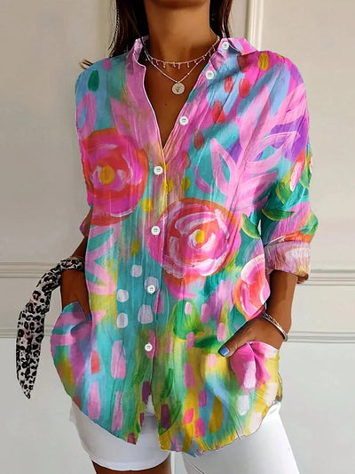 EWELINA | Bluza cu Design Colorat
