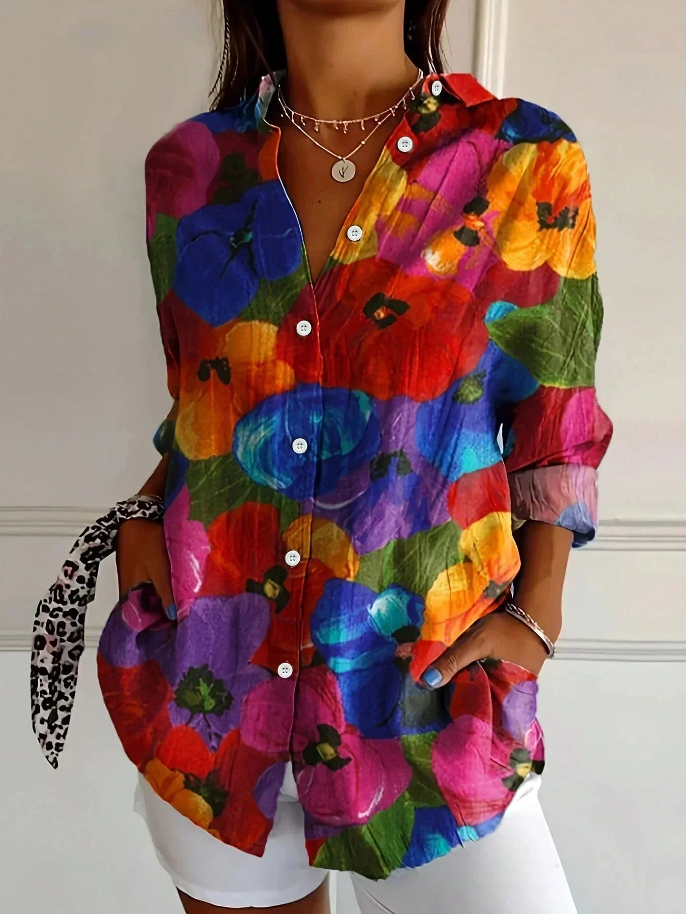 EWELINA | Bluza cu Design Colorat