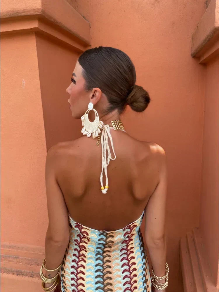 CANCÚN | Rochie lungă din croșetă