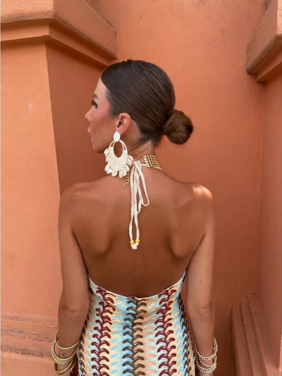 CANCÚN | Rochie lungă din croșetă