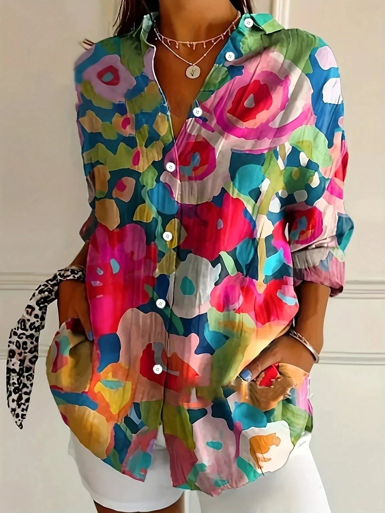 EWELINA | Bluza cu Design Colorat