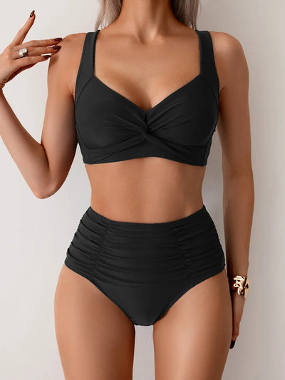 FRYDERYKA | Bandeau Bikini cu Volane