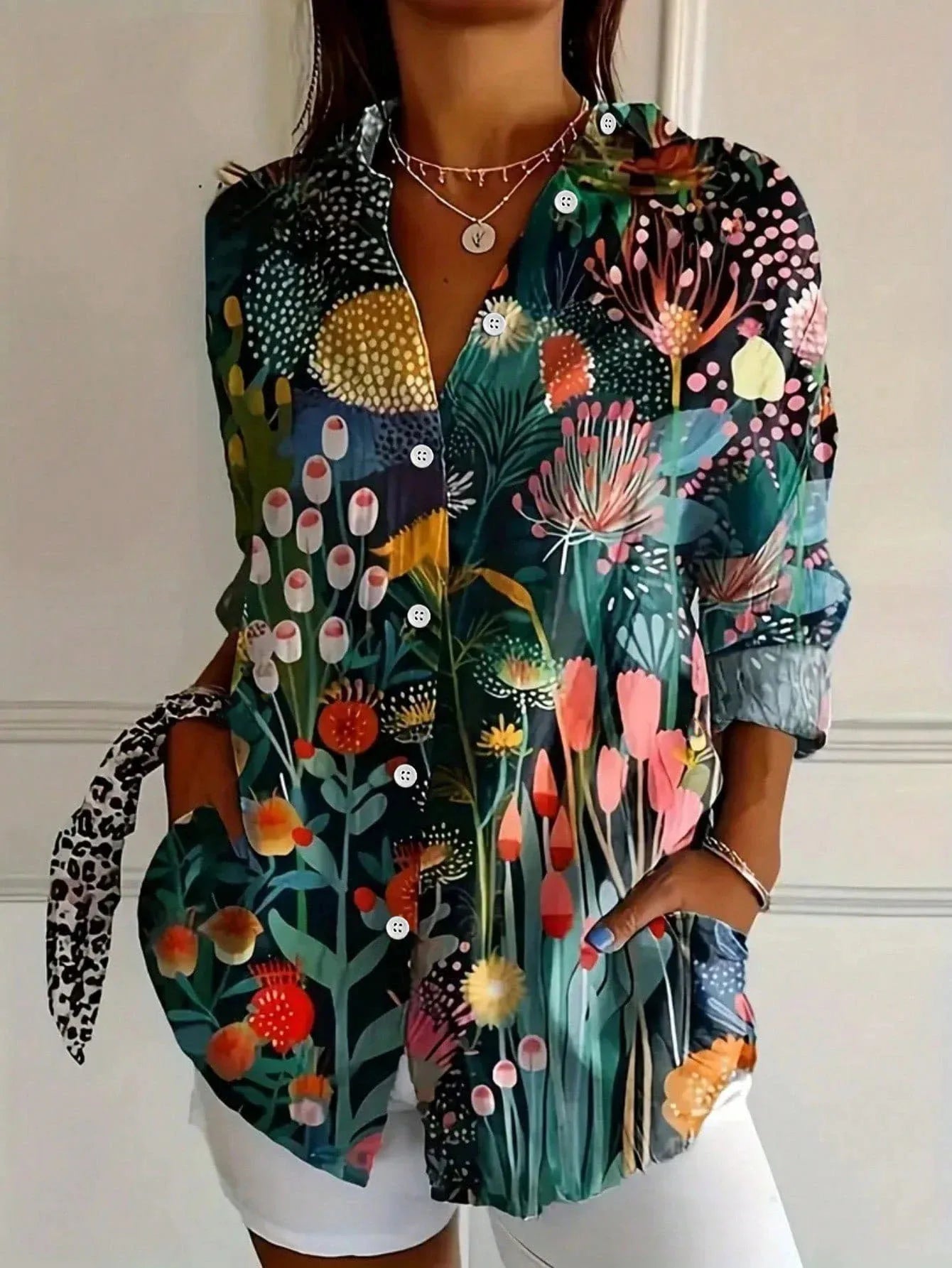 EWELINA | Bluza cu Design Colorat