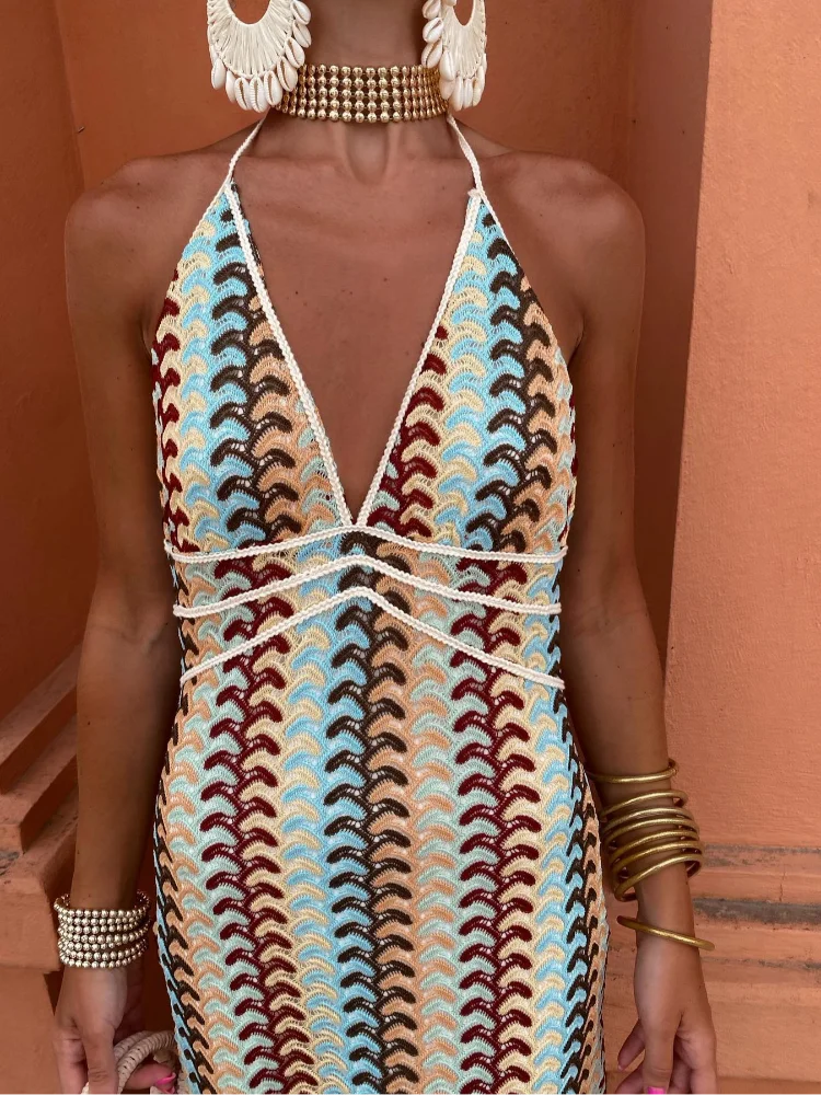 CANCÚN | Rochie lungă din croșetă
