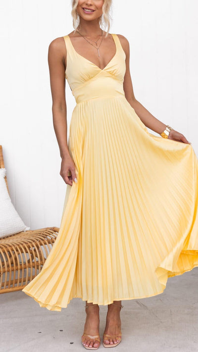 ABELLA | Rochie maxi perfectă pentru serile de apus