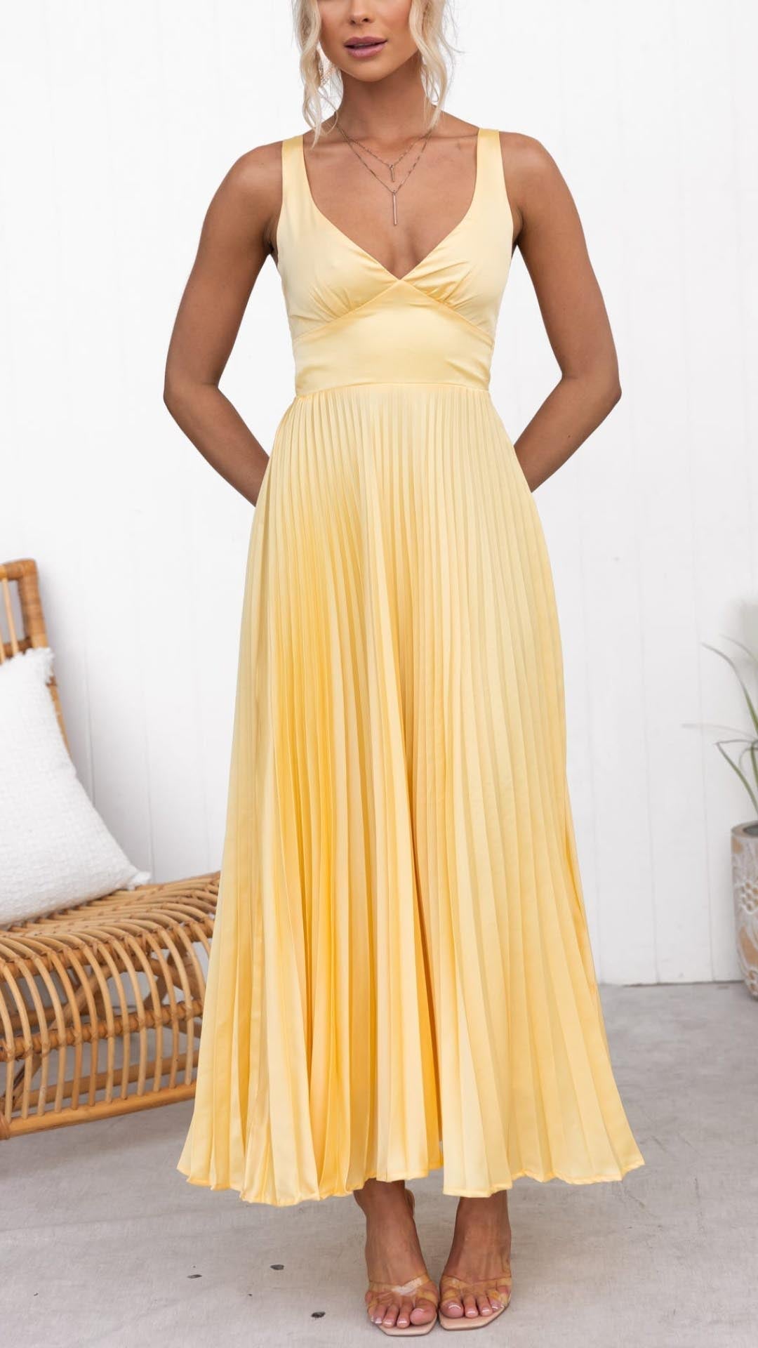 ABELLA | Rochie maxi perfectă pentru serile de apus