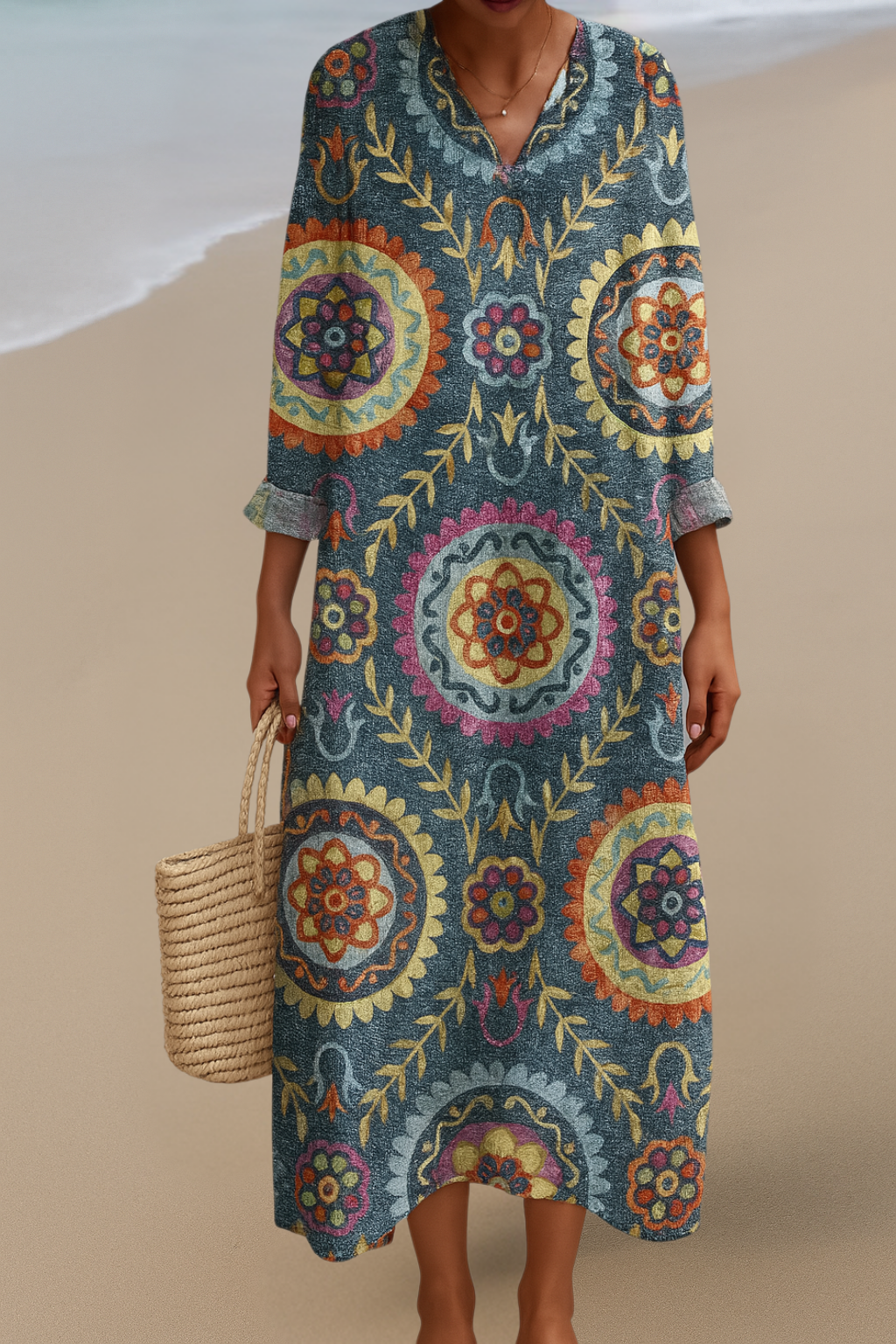 SOFIE | Rochie Maxi Mandala – O Rază de Bucurie în Stil Boho