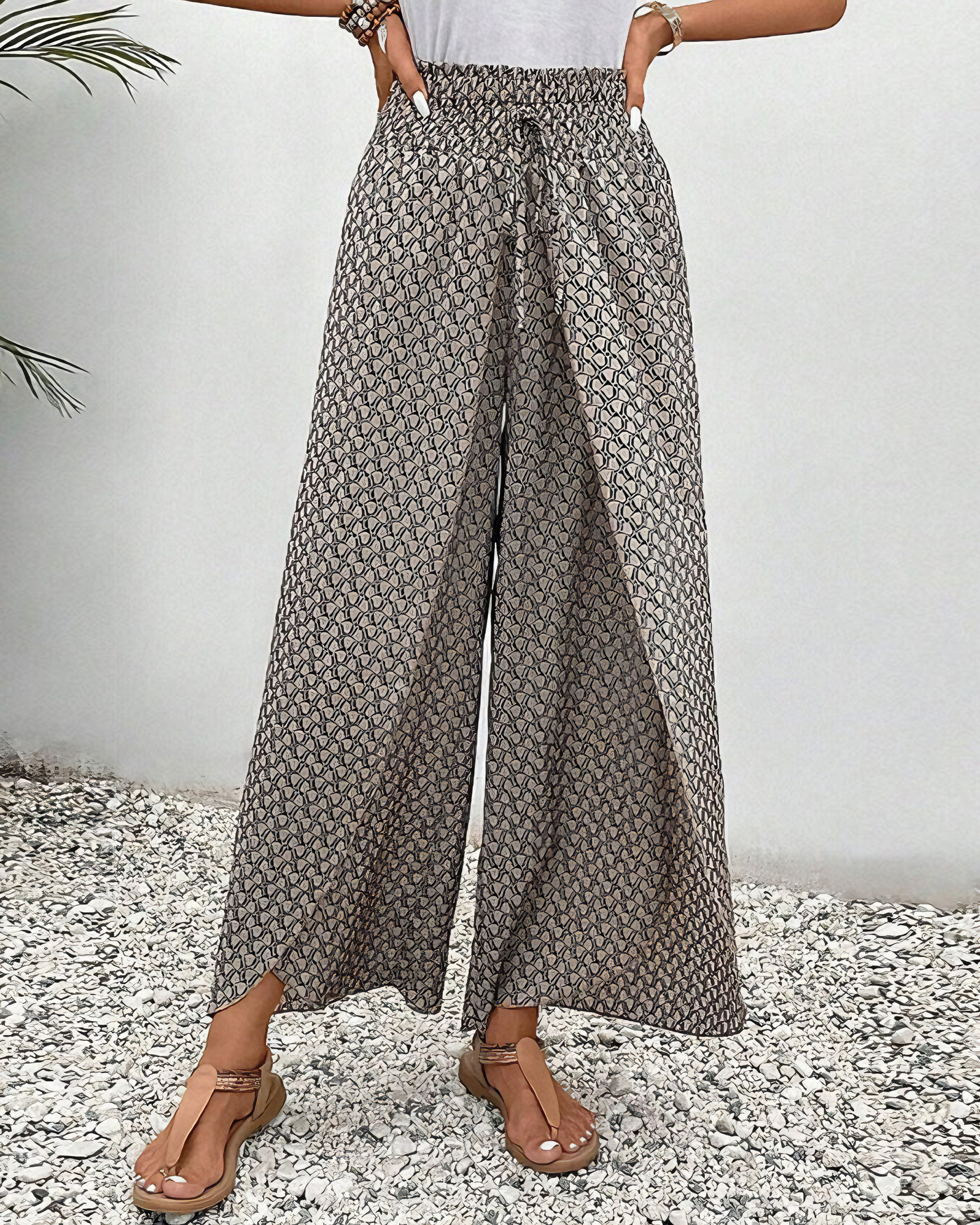 RAQUEL | Pantaloni Largi cu Croi Relaxat