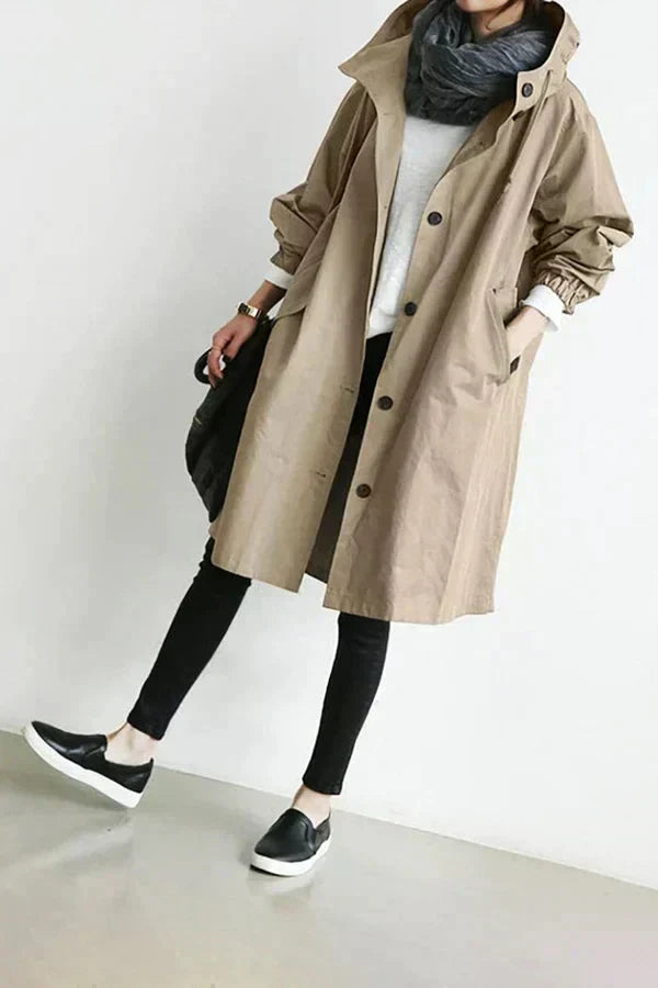 DORO | Trenci oversized cu glugă