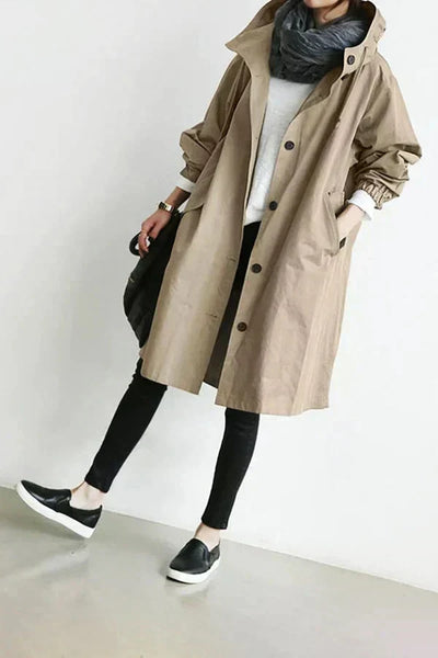 DORO | Trenci oversized cu glugă