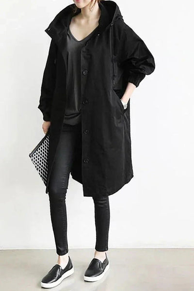DORO | Trenci oversized cu glugă