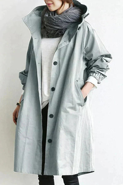 DORO | Trenci oversized cu glugă