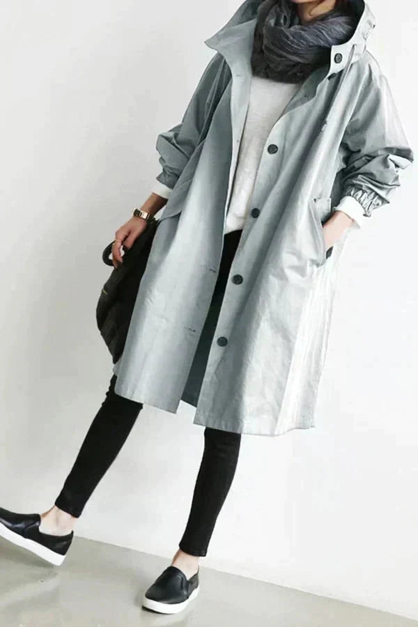 DORO | Trenci oversized cu glugă