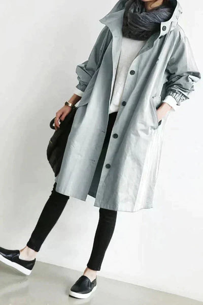 DORO | Trenci oversized cu glugă