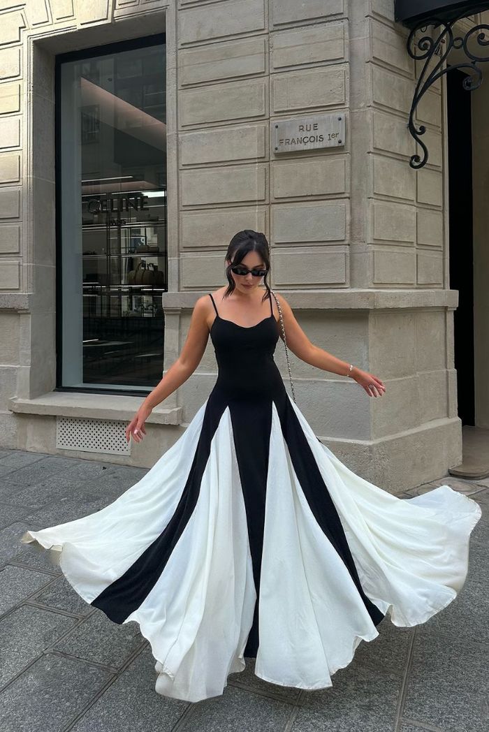 ELIANA | Rochie Maxi cu Detalii Panou