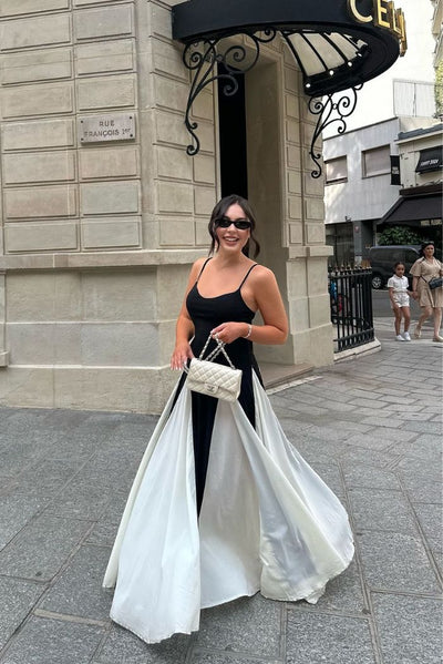 ELIANA | Rochie Maxi cu Detalii Panou