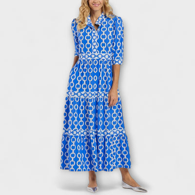 WERONIKA | Rochie Midi cu Design în Lanț