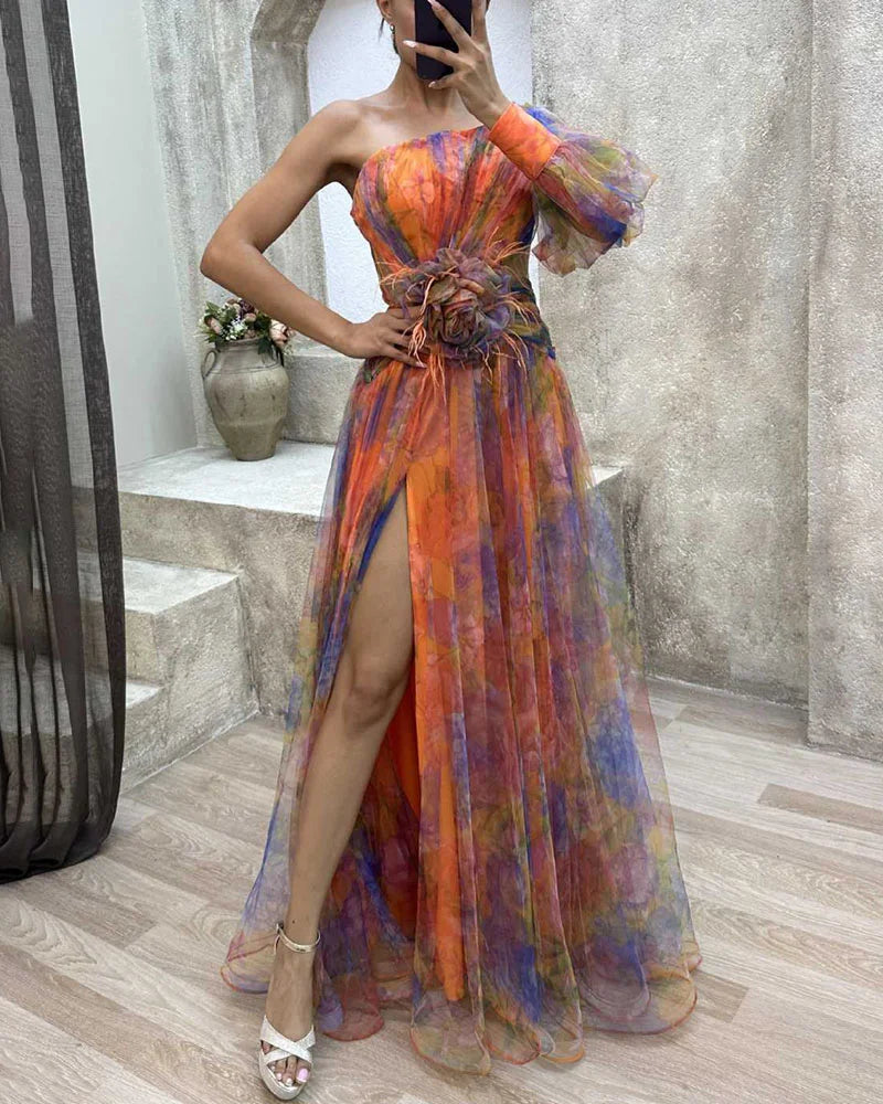 CECELIA | Rochie cu Mânecuță Unică