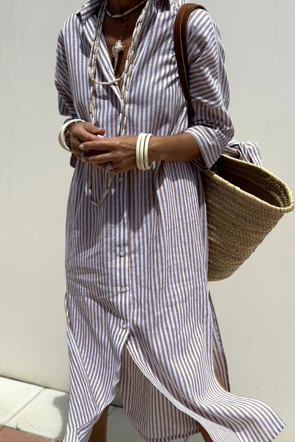 IVANA | Rochie de Vară cu Model Stripe