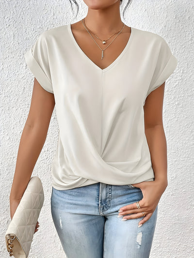 ANA | Bluza Elegantă Casual cu Decolteu în V