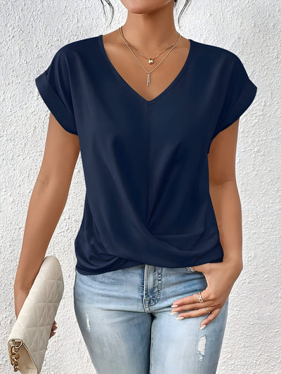 ANA | Bluza Elegantă Casual cu Decolteu în V