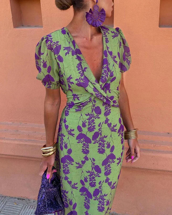 YESENIA | Rochie Elegantă cu Flori