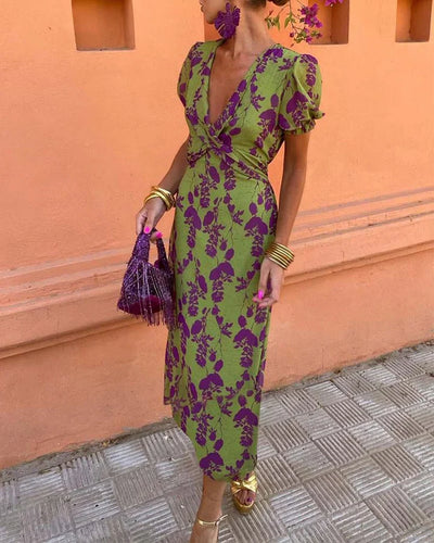 YESENIA | Rochie Elegantă cu Flori