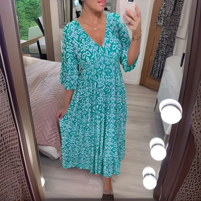 IWONA | Rochie Boho cu Motive Decorative