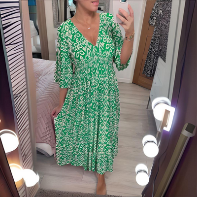 IWONA | Rochie Boho cu Motive Decorative