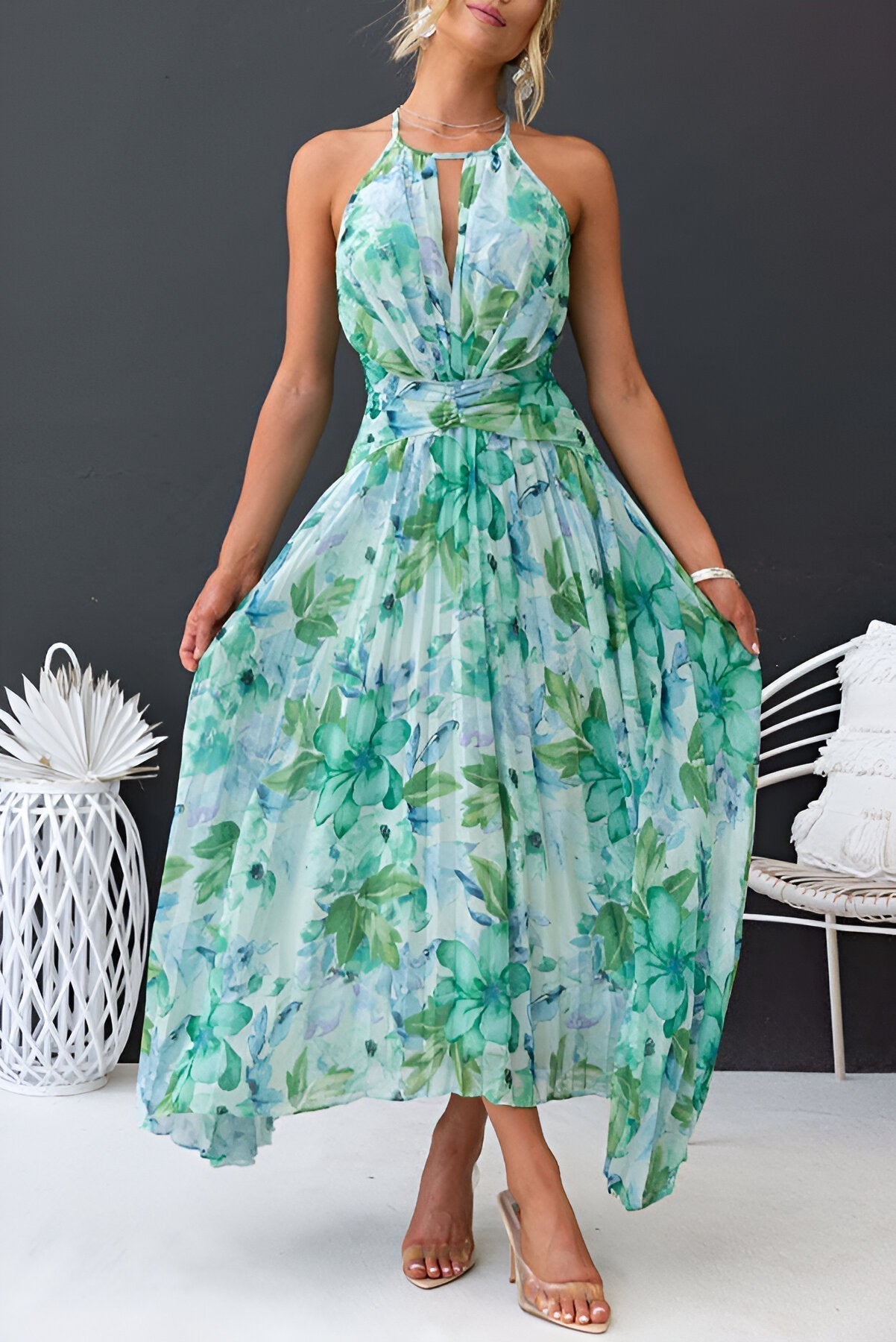 VALERIA | Rochie Maxi Elegantă cu Fluiditate Desăvârșită