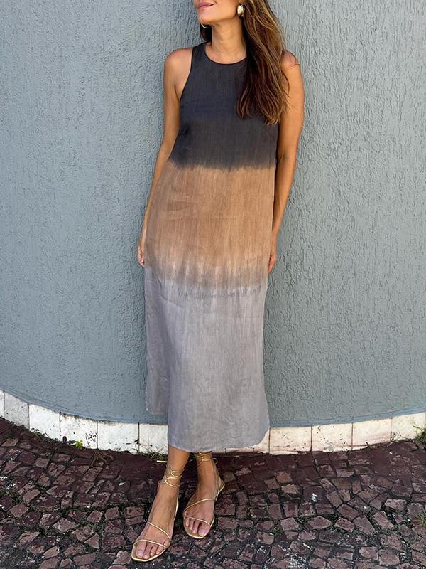 LEILA | Rochie midi ușoară cu efect ombre