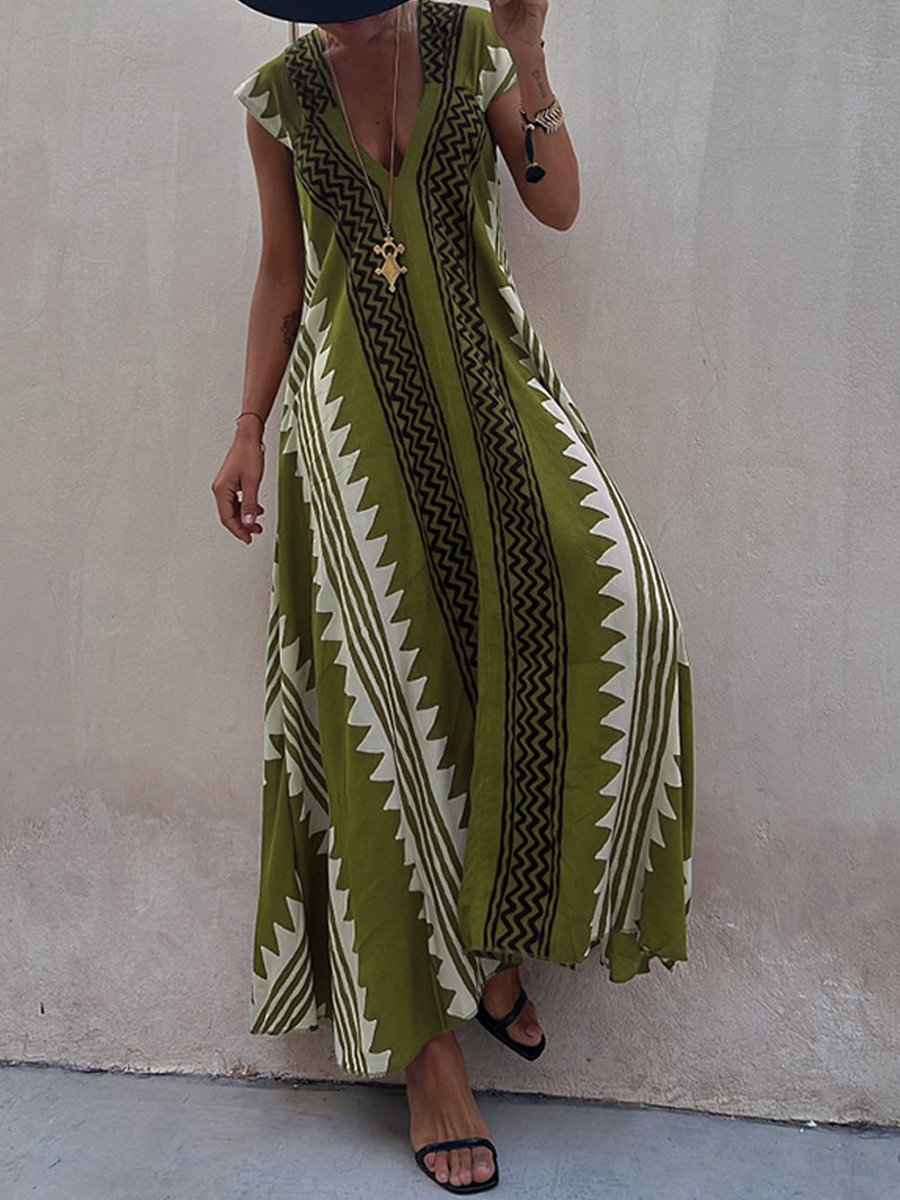 NOELIA | Rochie fără mâneci cu decolteu în V elegant
