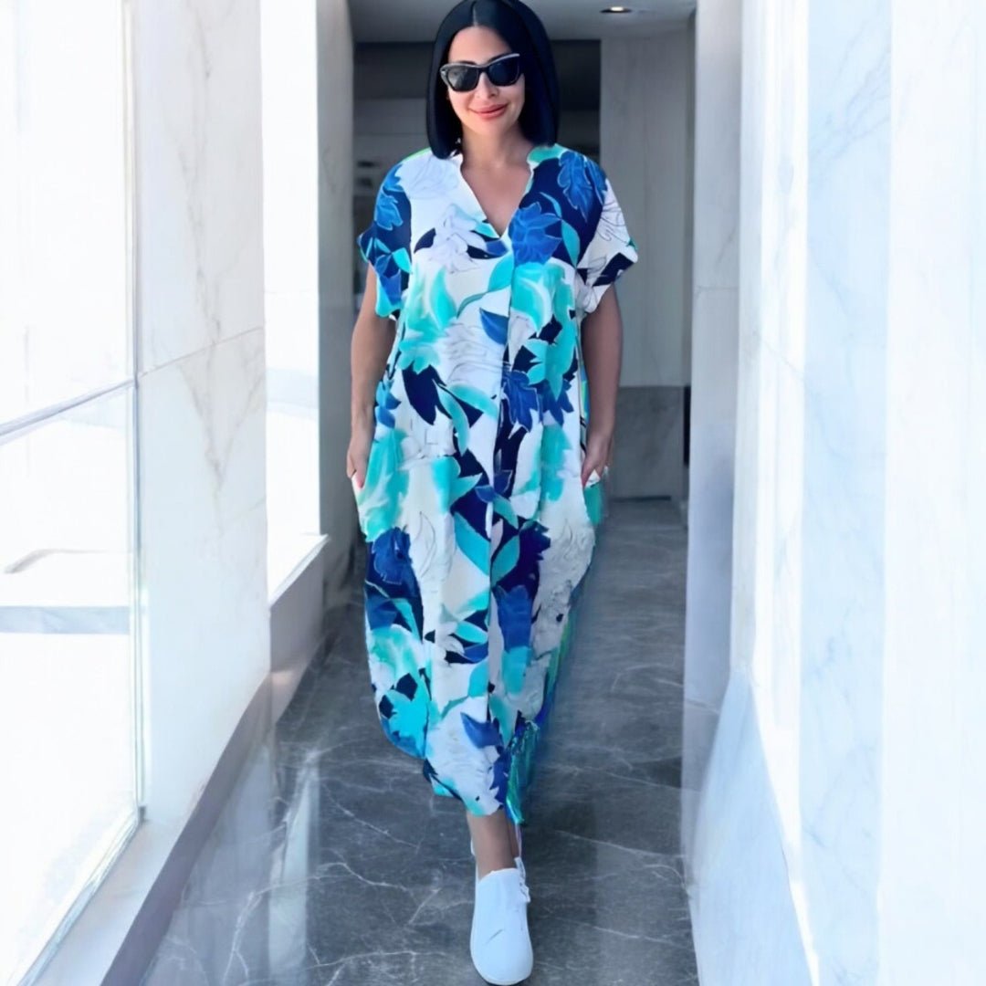LENA | Rochie Elegantă cu Motive Florale