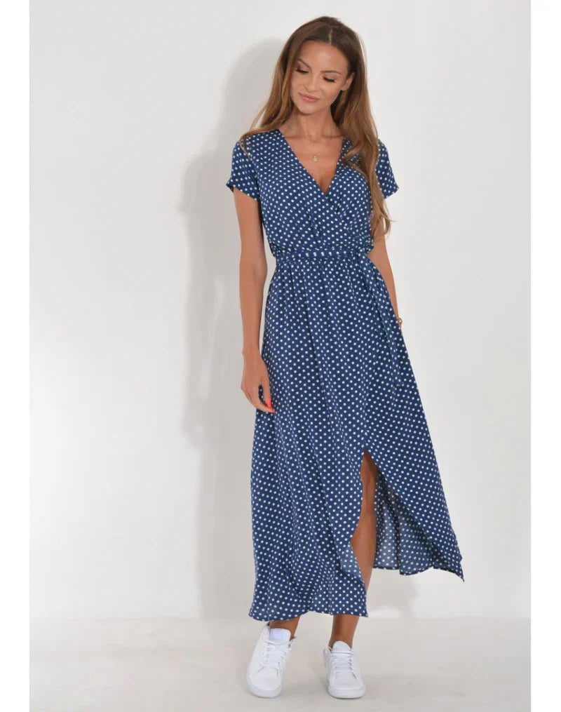 EVA | Rochie Elegantă cu Decolteu în V și Design pentru Acoperirea Burții