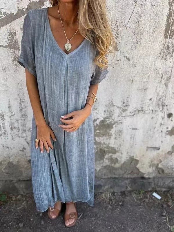 NINA | Rochie Maxi Ușoară cu Croi Relaxat