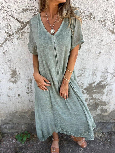 NINA | Rochie Maxi Ușoară cu Croi Relaxat