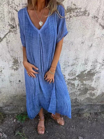 NINA | Rochie Maxi Ușoară cu Croi Relaxat