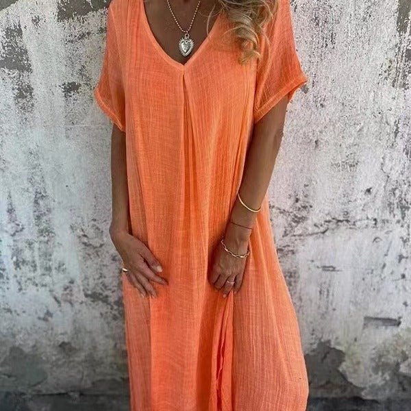 NINA | Rochie Maxi Ușoară cu Croi Relaxat